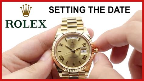 rolex watch setting date